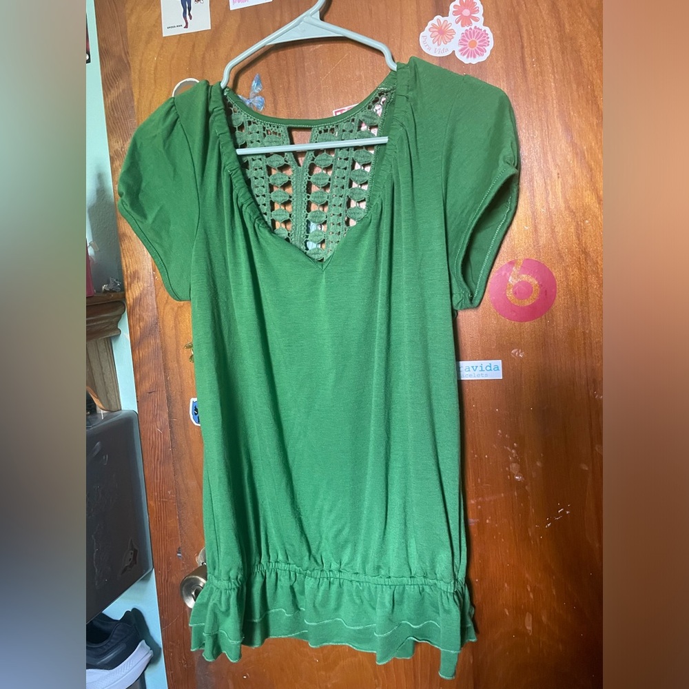 Green Self-Esteem blouse